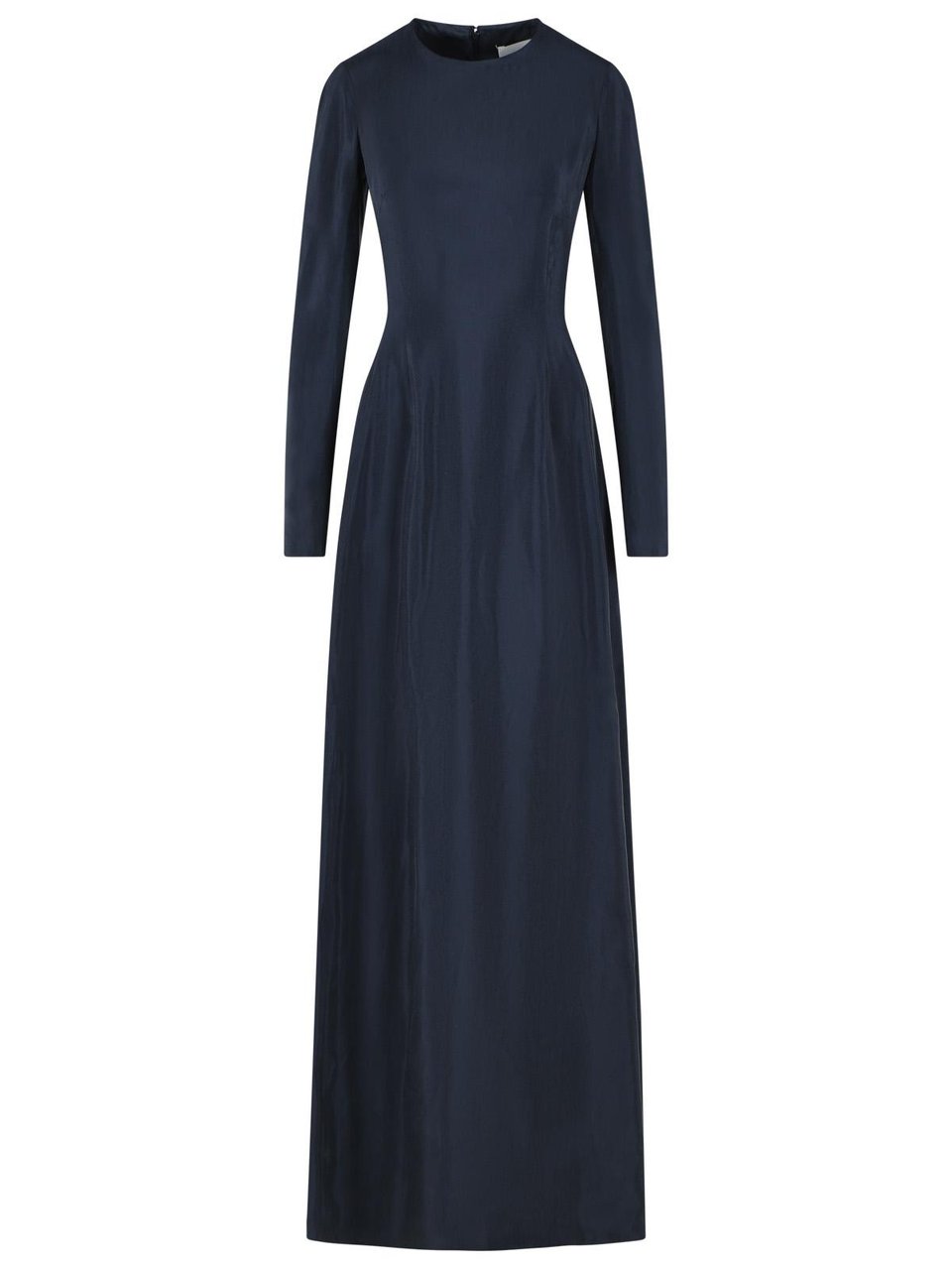 Maison Margiela Blue Cupro Maxi Dress Zwart