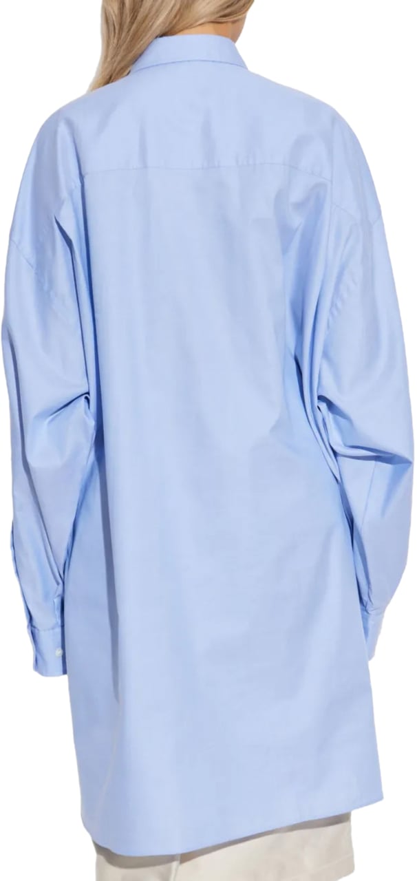 Maison Margiela Long-sleeved Shirt Blue Blauw