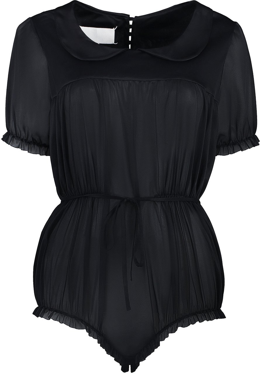 Maison Margiela Nylon bodysuit Zwart