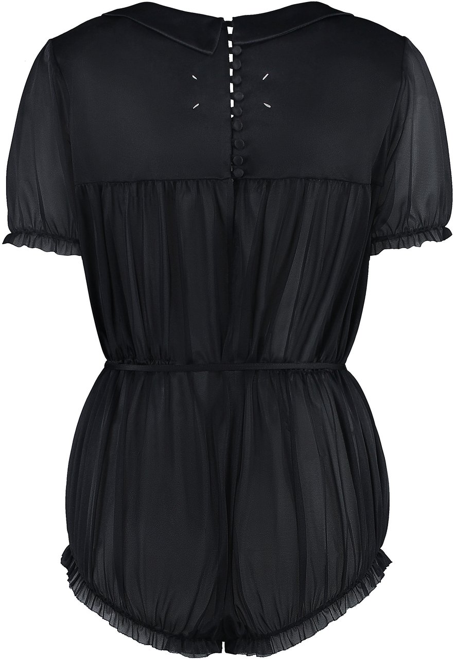Maison Margiela Nylon bodysuit Zwart