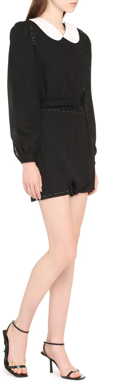 Maison Margiela Wool playsuit Zwart