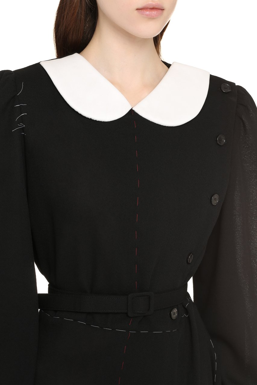 Maison Margiela Wool playsuit Zwart