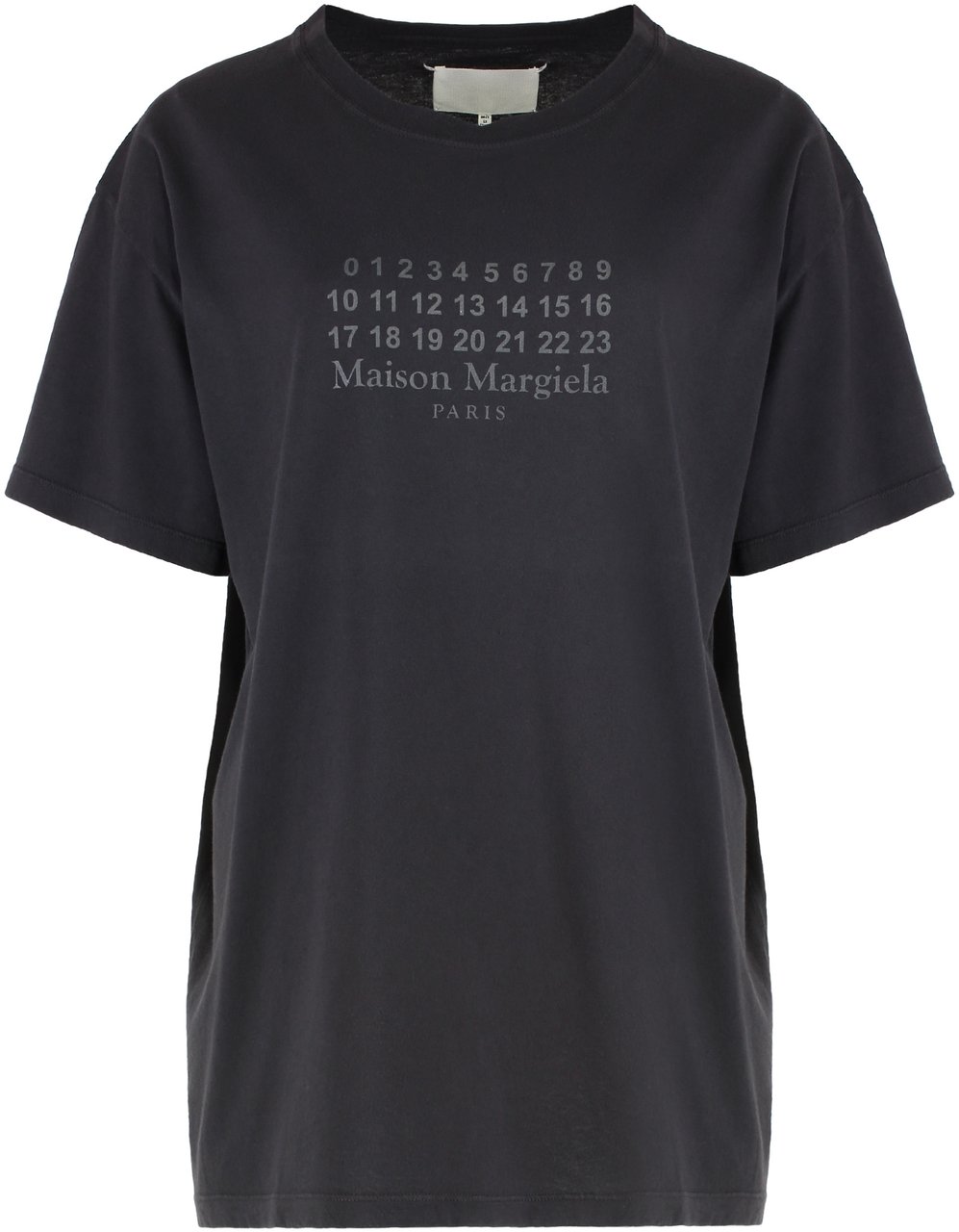 Maison Margiela Cotton crew-neck T-shirt Zwart