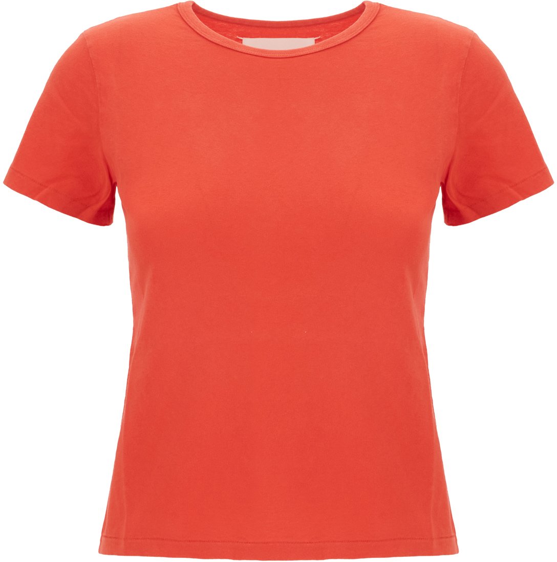 Maison Margiela Red cotton t-shirt Rood