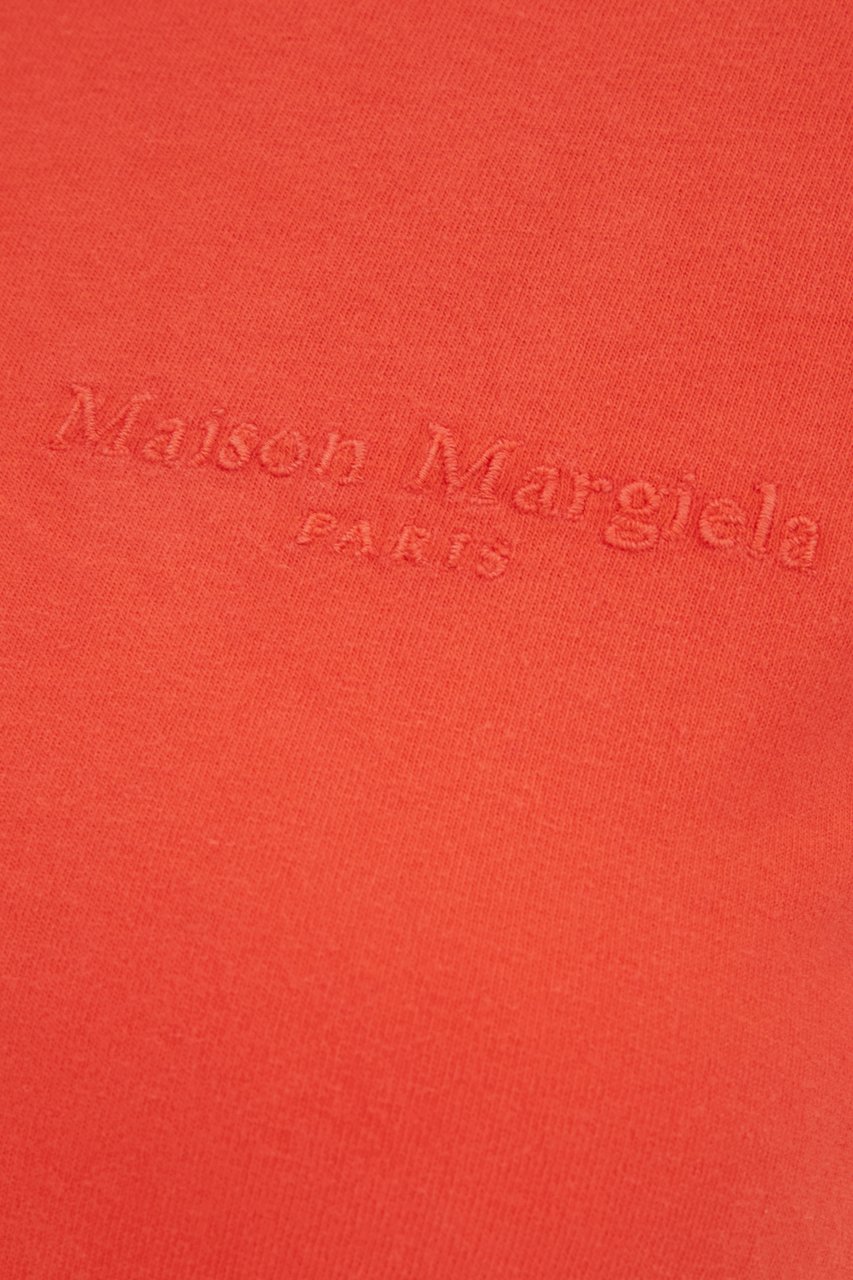 Maison Margiela Red cotton t-shirt Rood