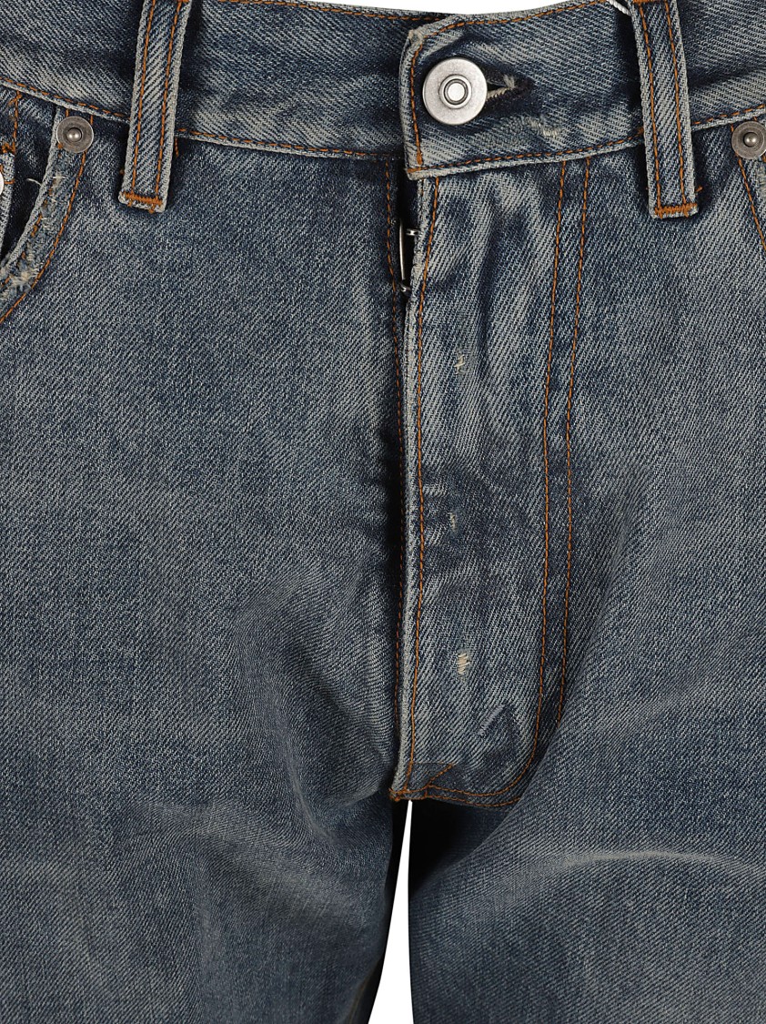 Maison Margiela Classic Straight-Leg Jeans With Vintage Appeal Blauw
