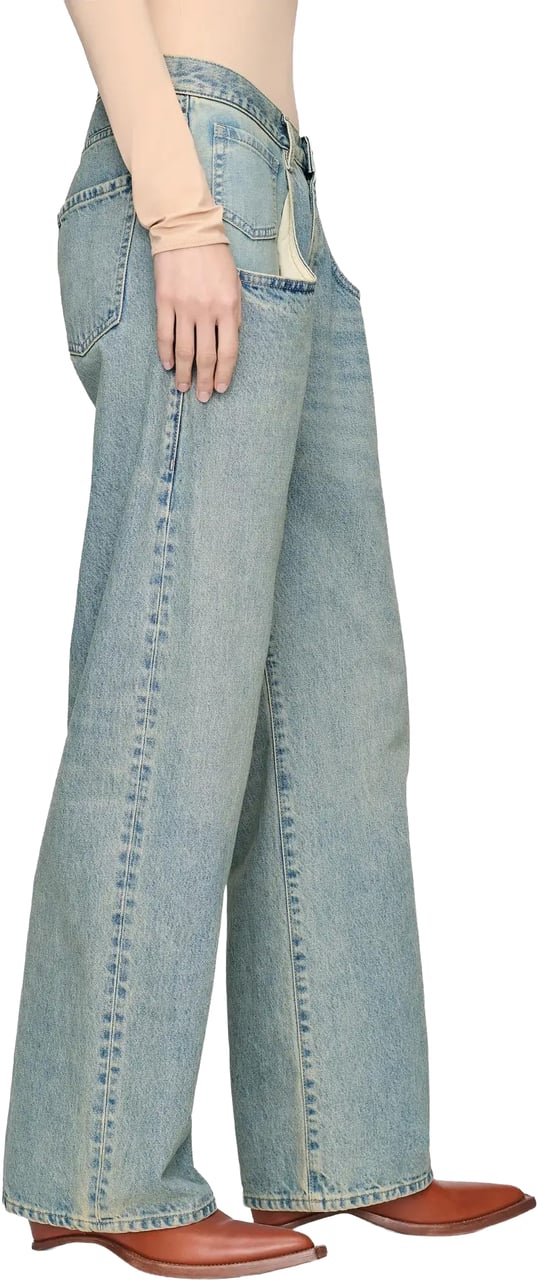 Maison Margiela Pants 5 Pockets Blue Blauw