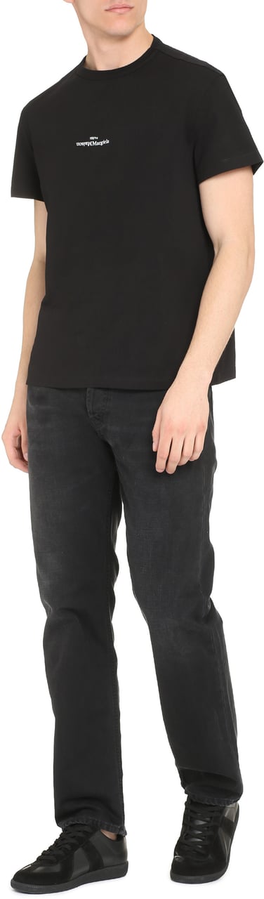 Maison Margiela Logo cotton t-shirt Zwart