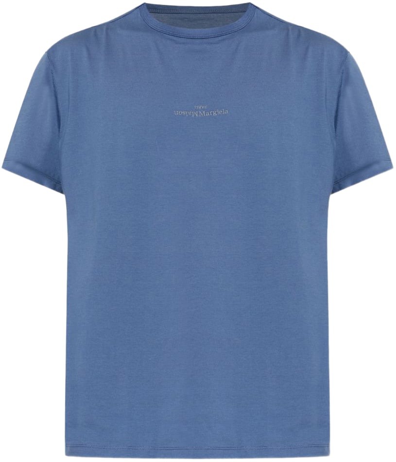 Maison Margiela T-Shirts And Polos Blue Blauw