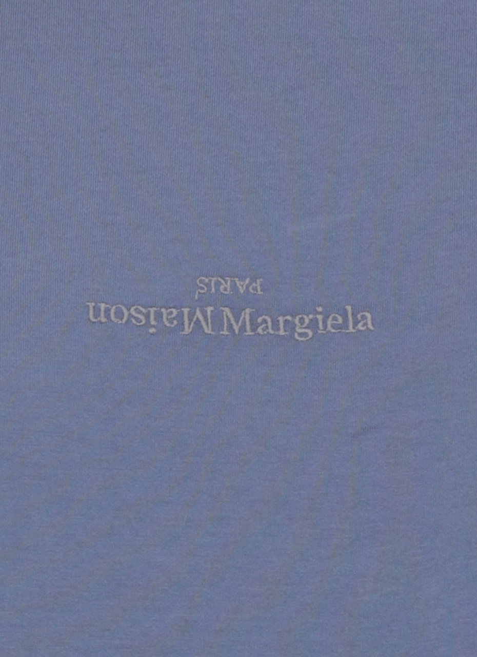 Maison Margiela T-Shirts And Polos Blue Blauw
