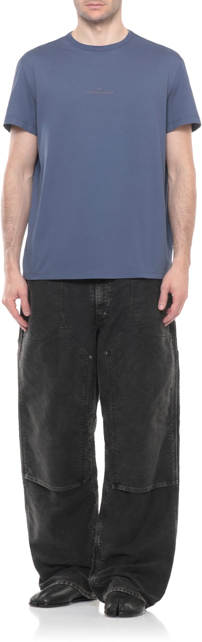 Maison Margiela T-Shirts And Polos Blue Blauw