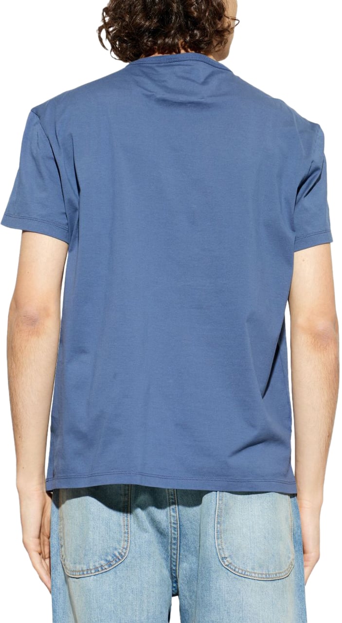 Maison Margiela T-Shirts And Polos Blue Blauw