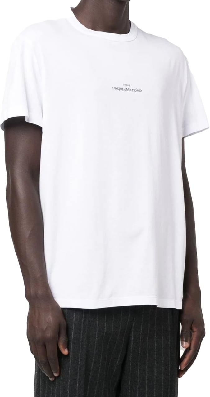 Maison Margiela Logo Tee White Wit