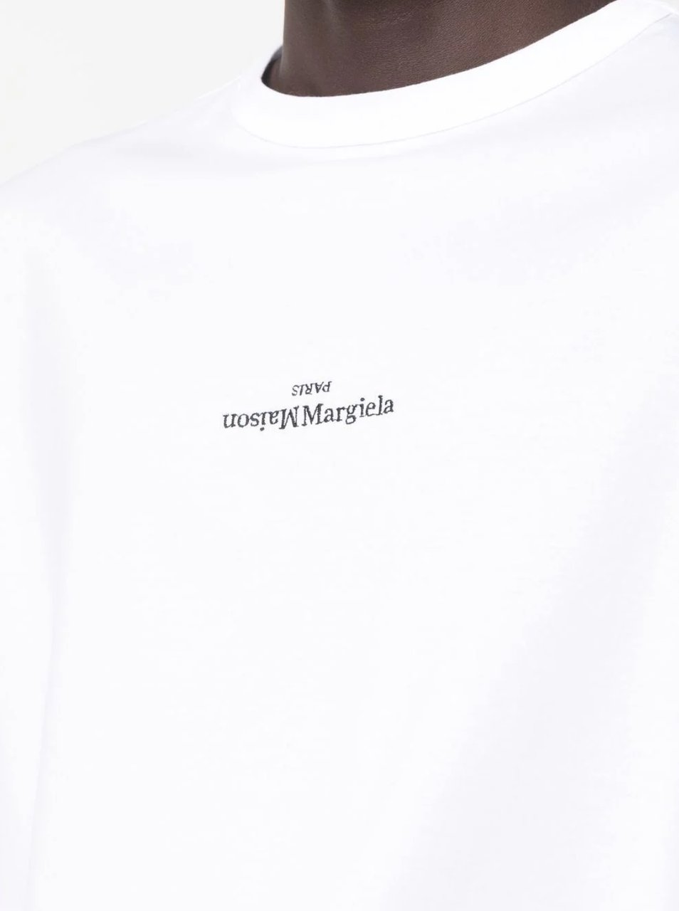 Maison Margiela Logo Tee White Wit