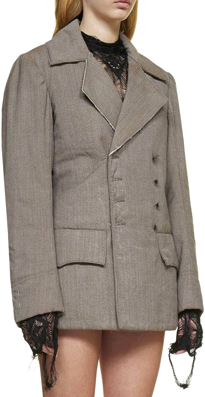 Maison Margiela Maison Margiela Wool Blazer Bruin