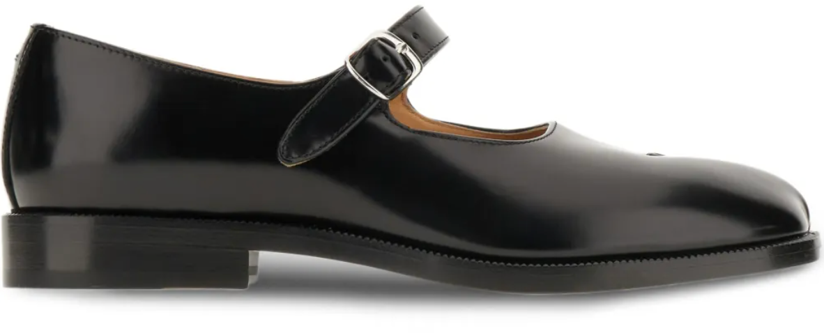 Maison Margiela Tabi Mary Jane Black Zwart
