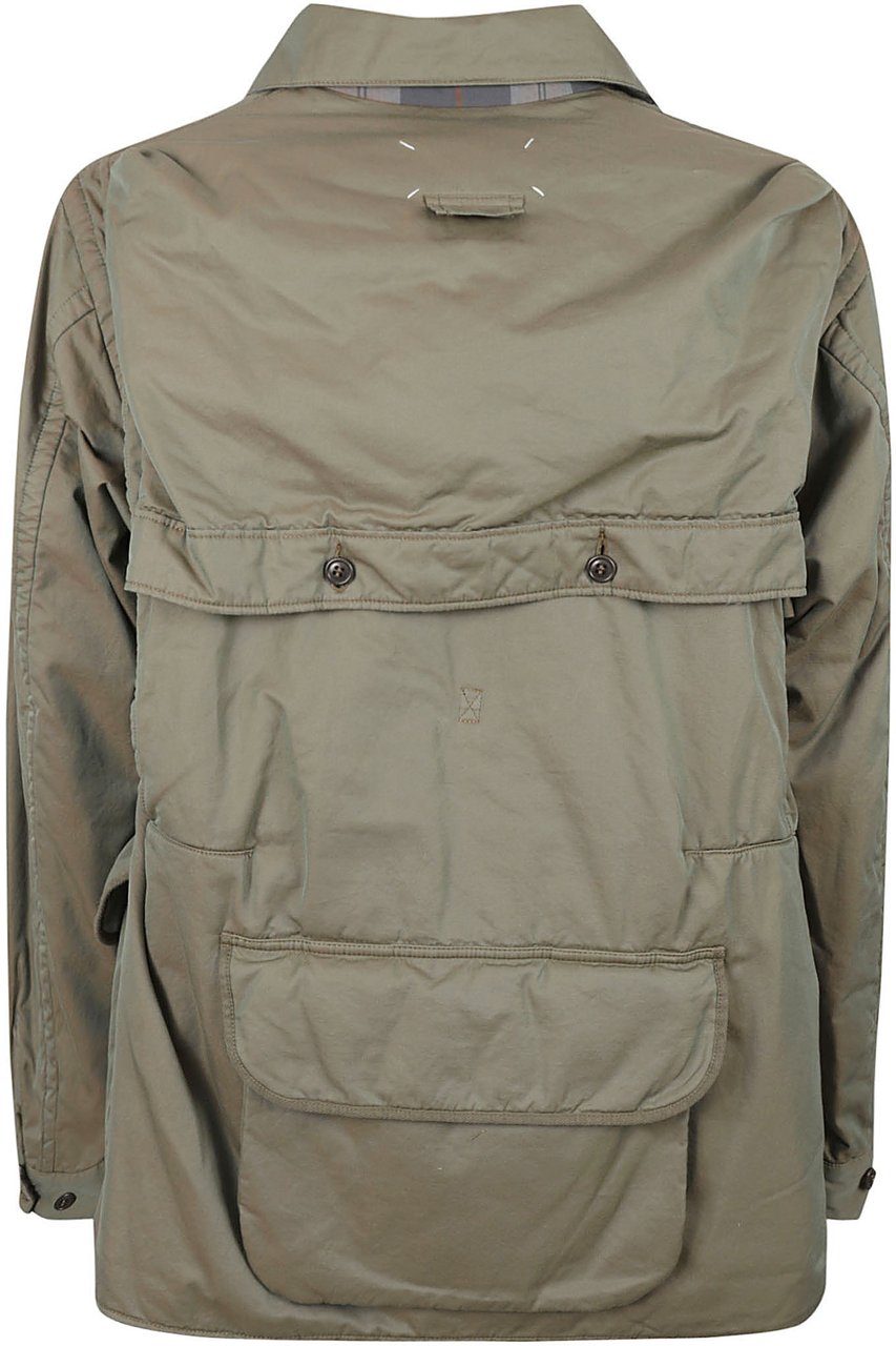 Maison Margiela Relaxed Fit Cotton Coat Grijs