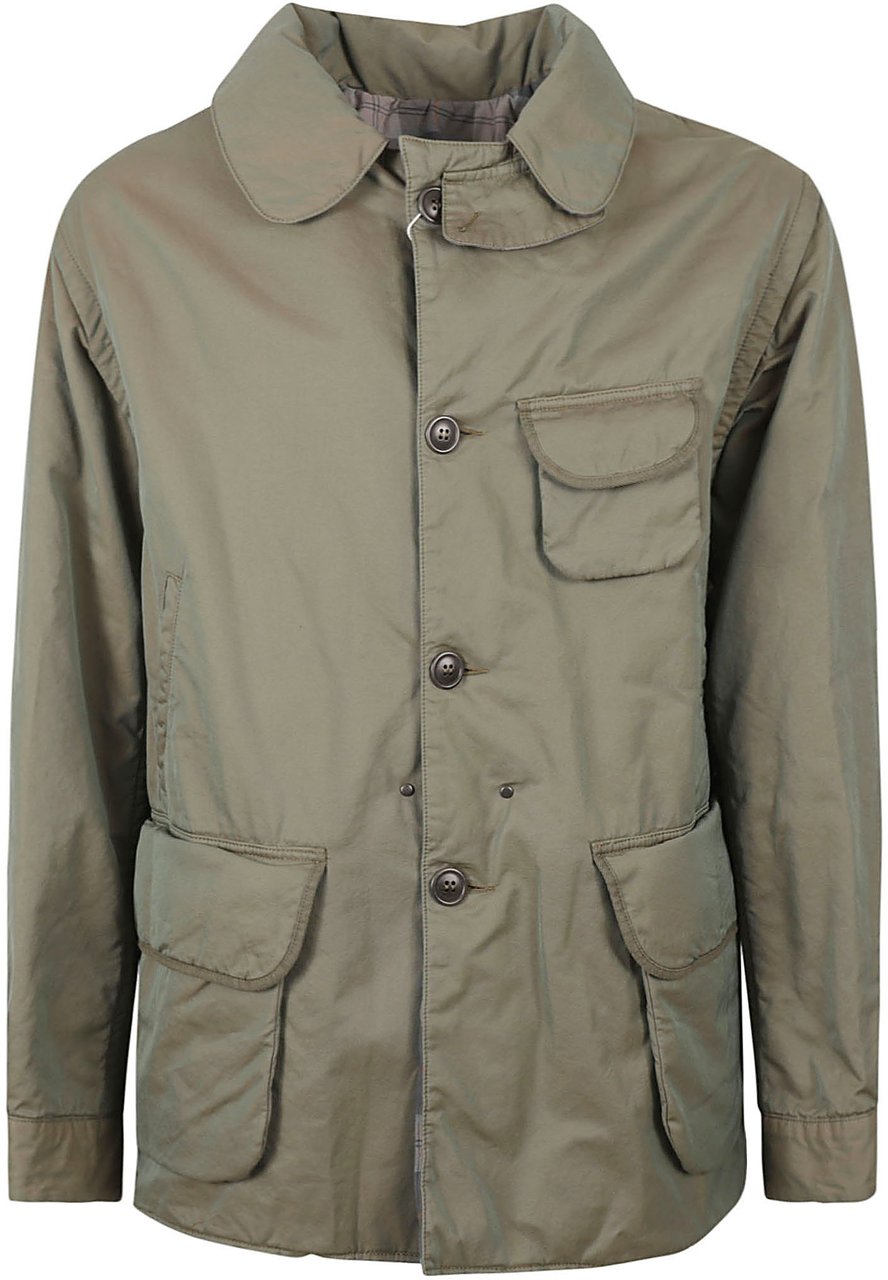 Maison Margiela Relaxed Fit Cotton Coat Grijs
