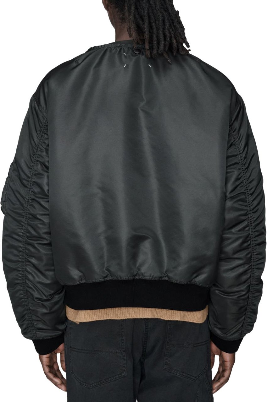 Maison Margiela Coats Dark Grey Donkergrijs