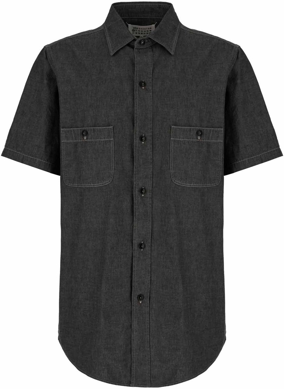 Maison Margiela Maison Margiela Dark grey cotton shirt Grijs