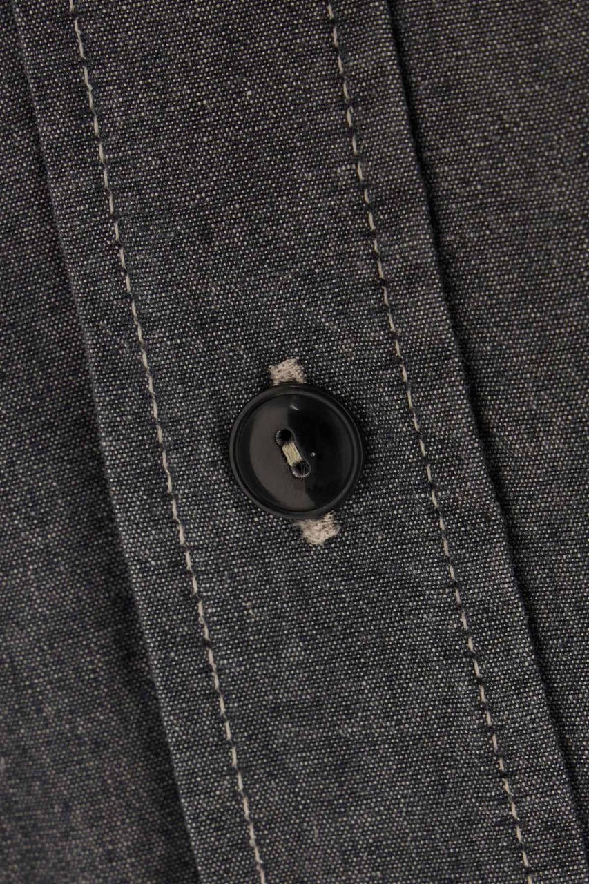 Maison Margiela Maison Margiela Dark grey cotton shirt Grijs