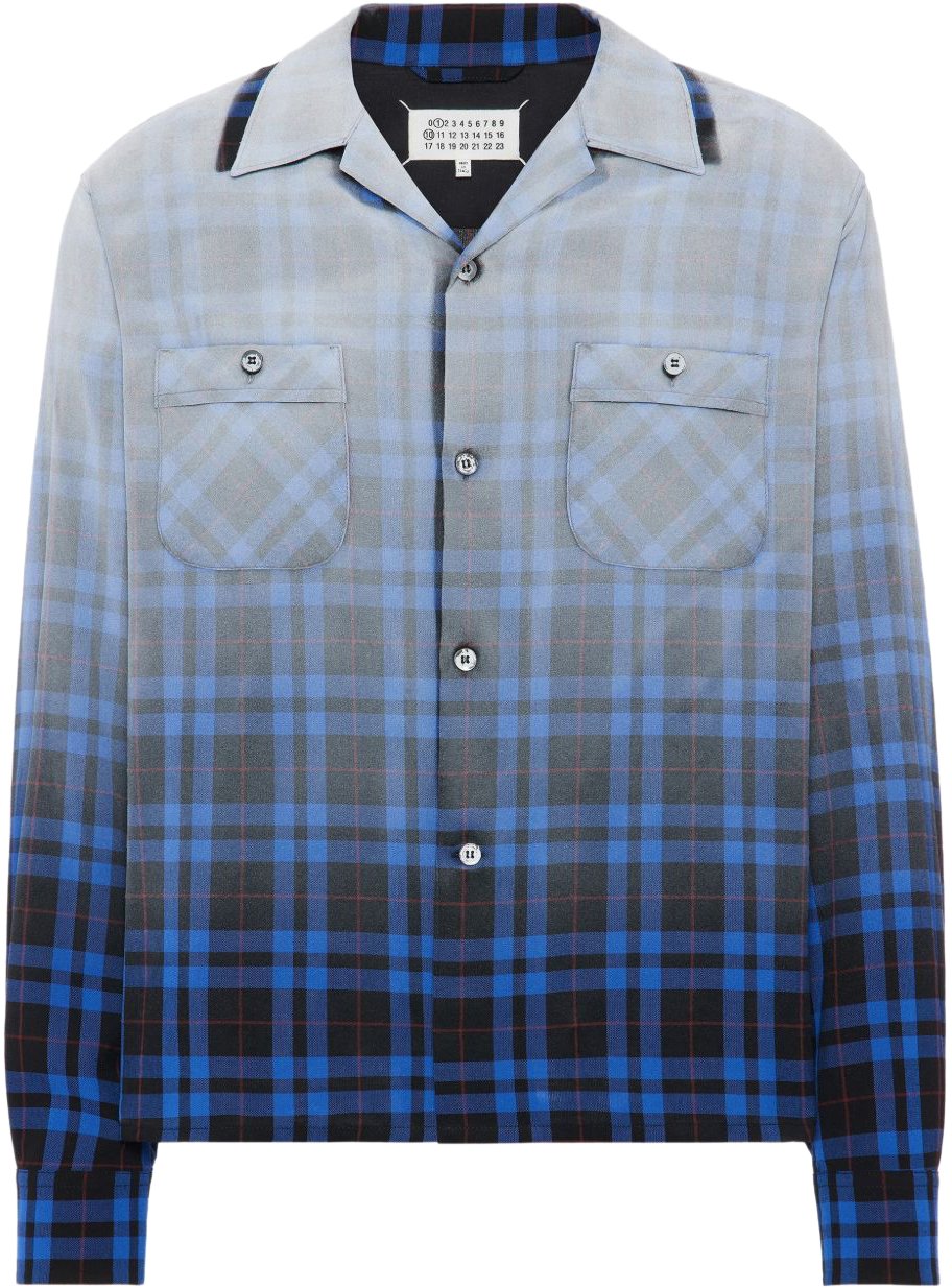 Maison Margiela Shirts Blue Blauw