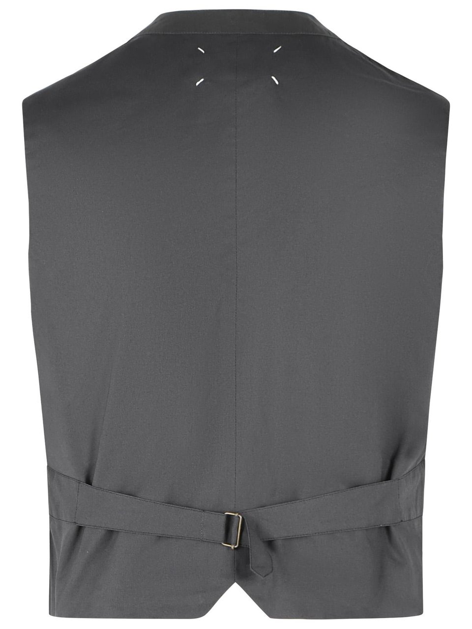 Maison Margiela Grey Cotton And Silk Vest Grijs