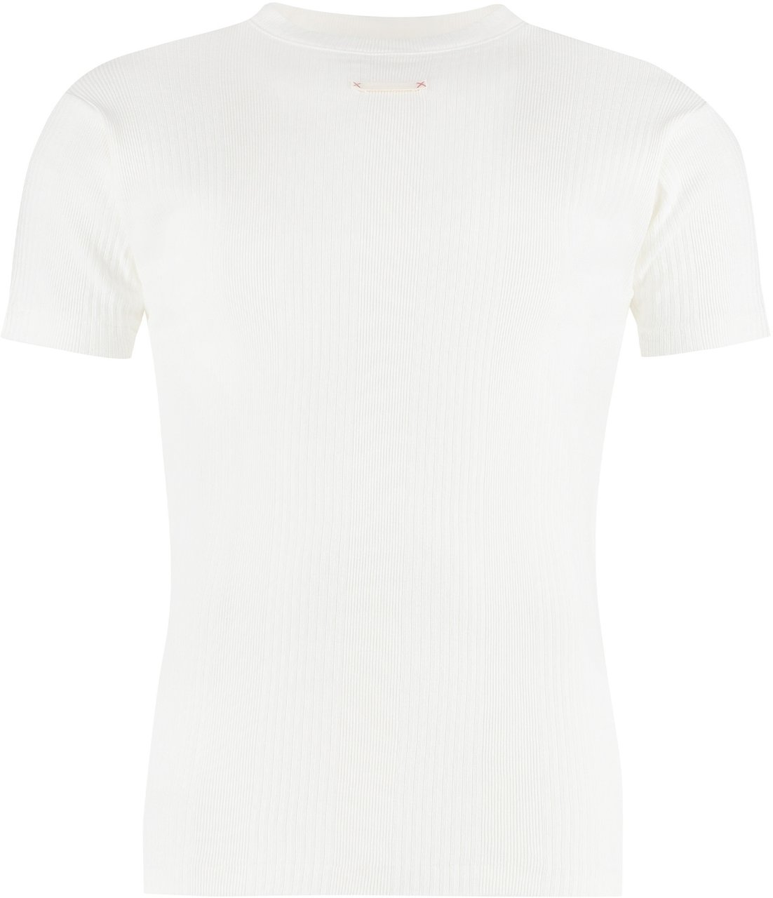 Maison Margiela Cotton knit T-shirt Neutraal