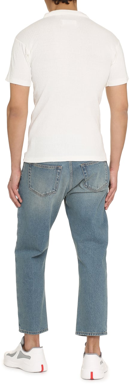 Maison Margiela Cotton knit T-shirt Neutraal