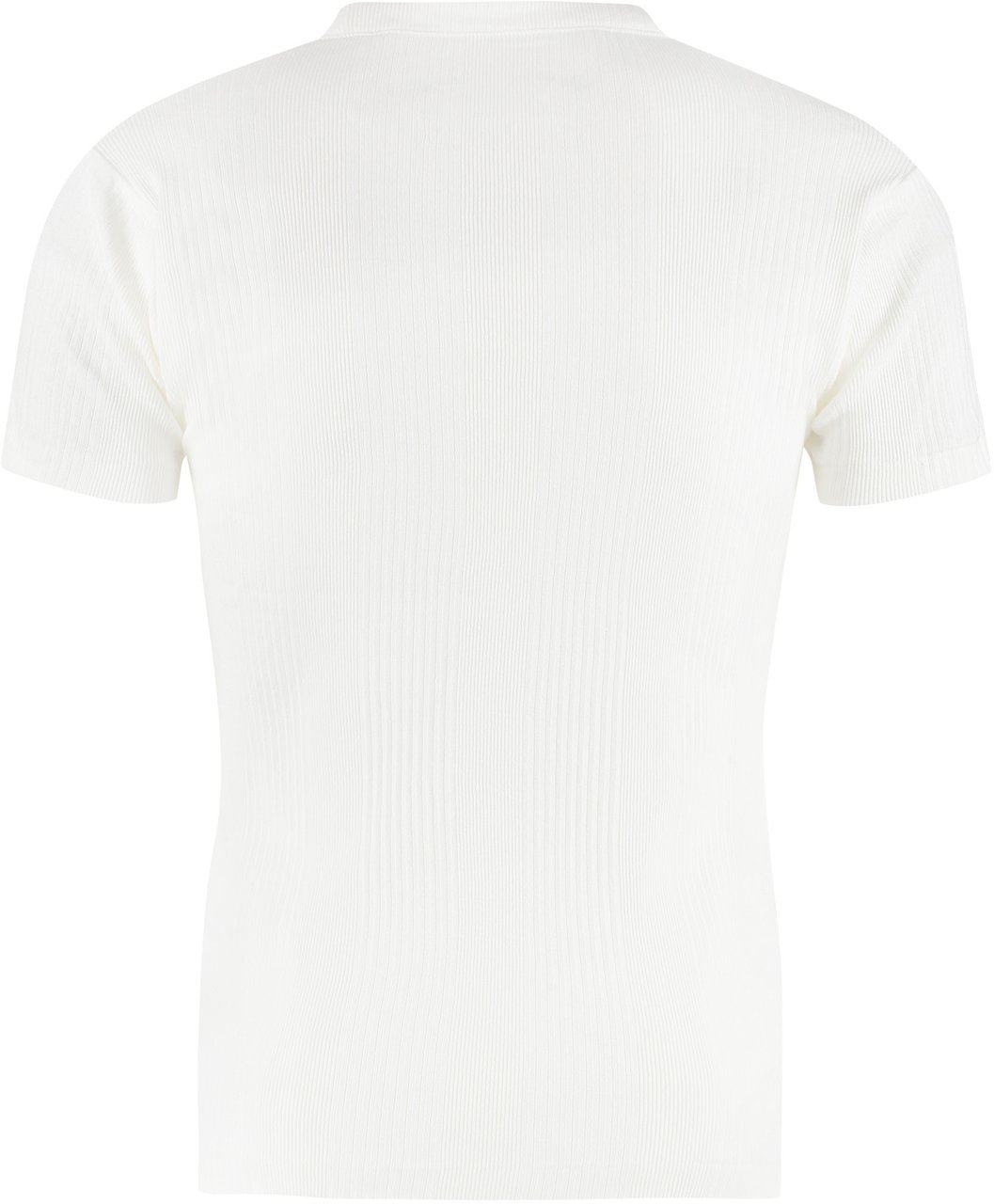 Maison Margiela Cotton knit T-shirt Neutraal
