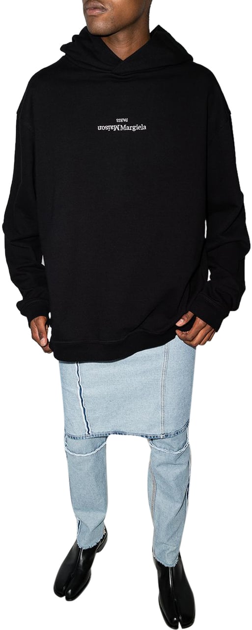 Maison Margiela Maison Margiela Maglie Nero E Bianco Zwart