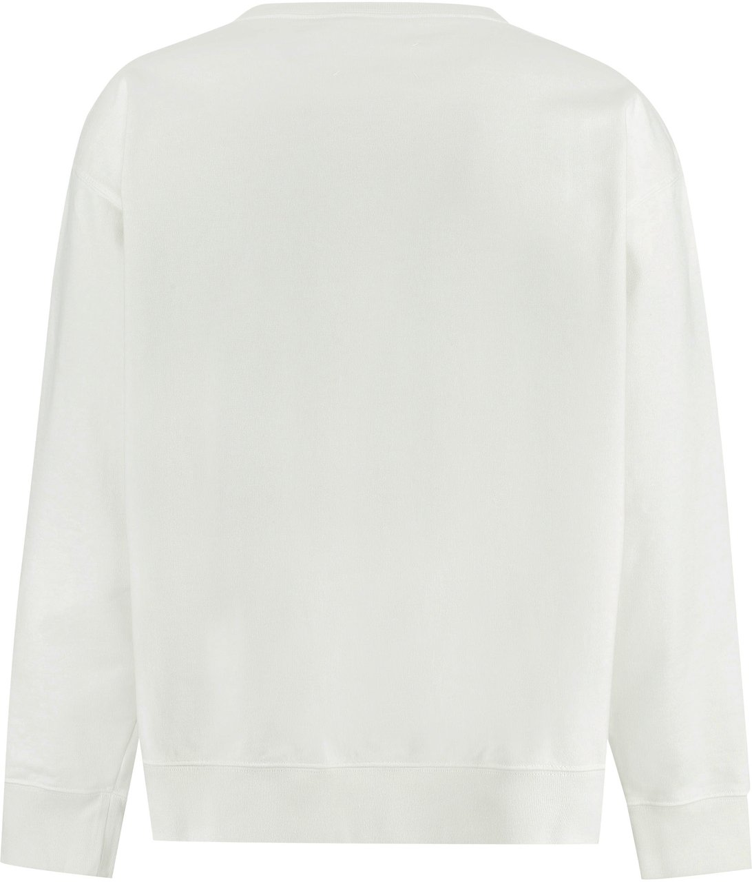 Maison Margiela Cotton crew-neck sweatshirt Wit