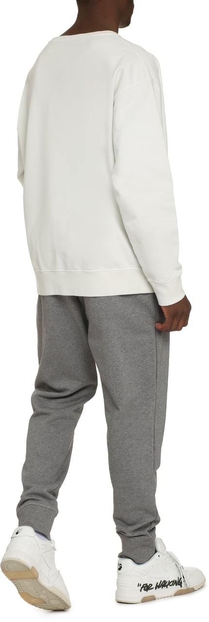 Maison Margiela Cotton crew-neck sweatshirt Wit