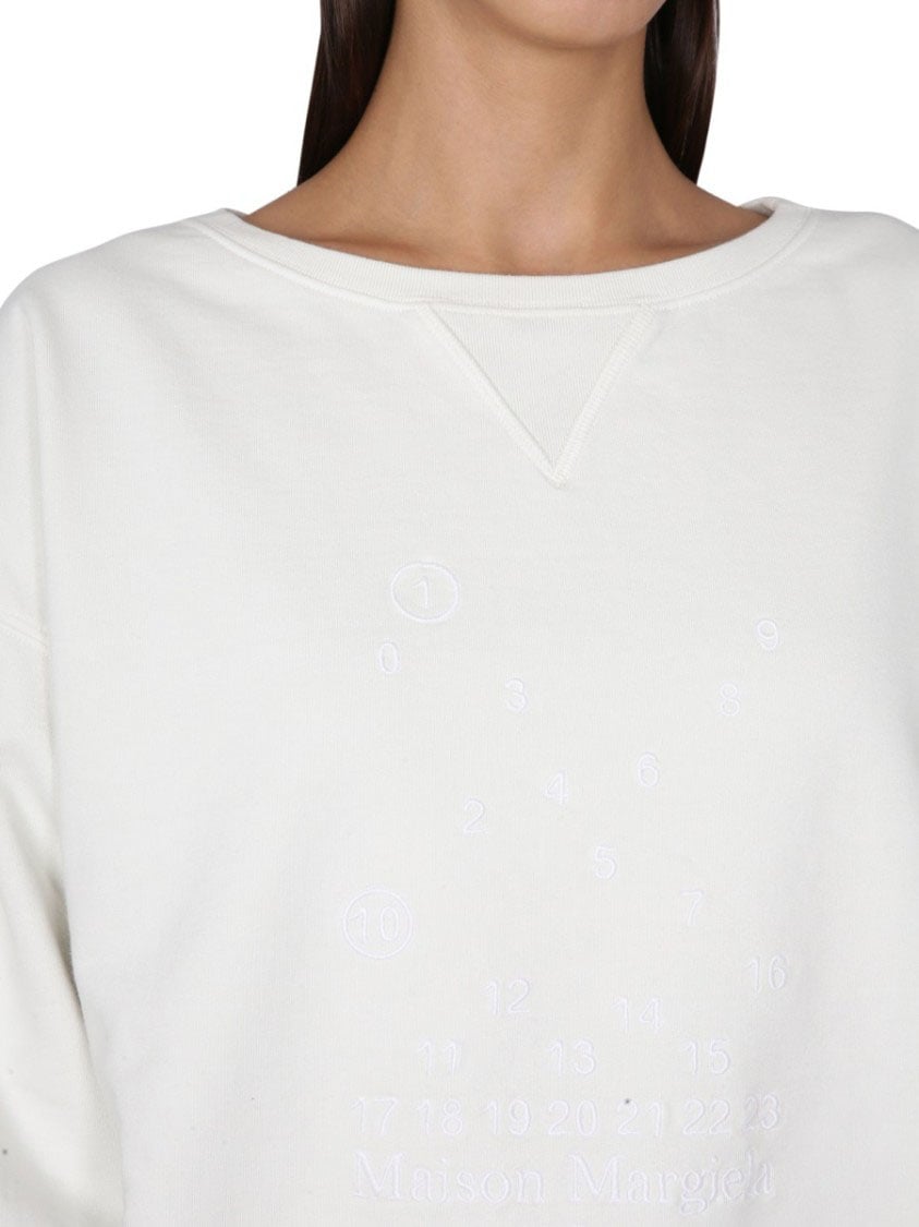 Maison Margiela Crewneck Sweatshirt Wit