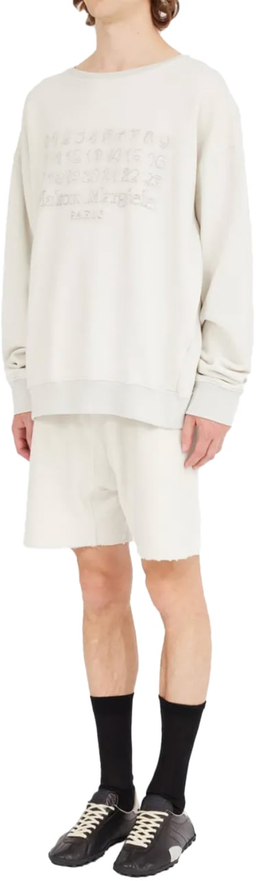 Maison Margiela Numbers Sweatshirt White Wit