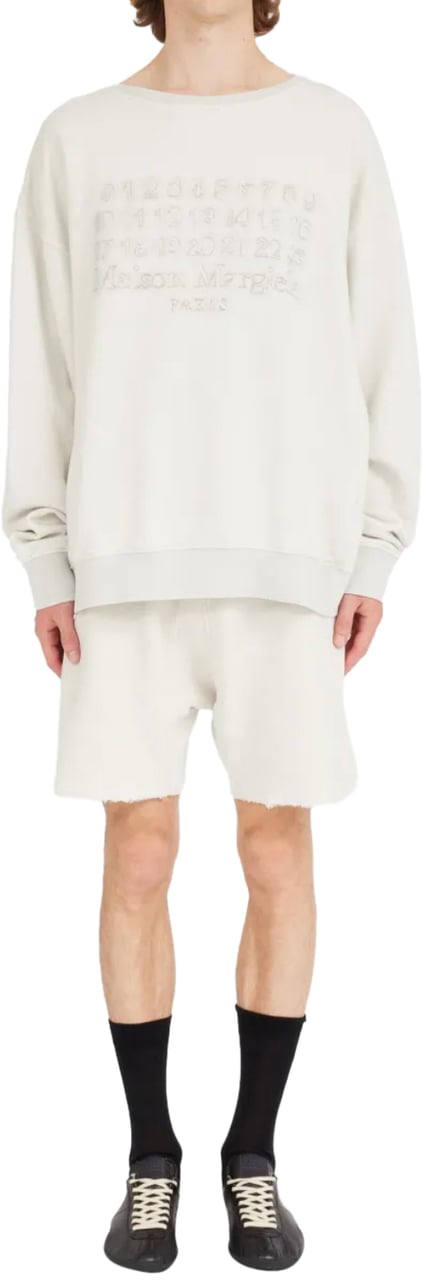 Maison Margiela Numbers Sweatshirt White Wit