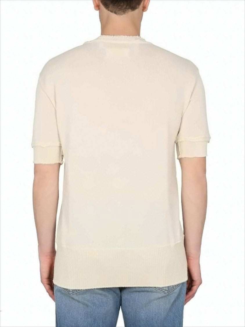 Maison Margiela Wool Blend Sweater Wit