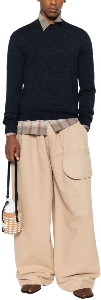 Maison Margiela Sweaters Blue Blauw