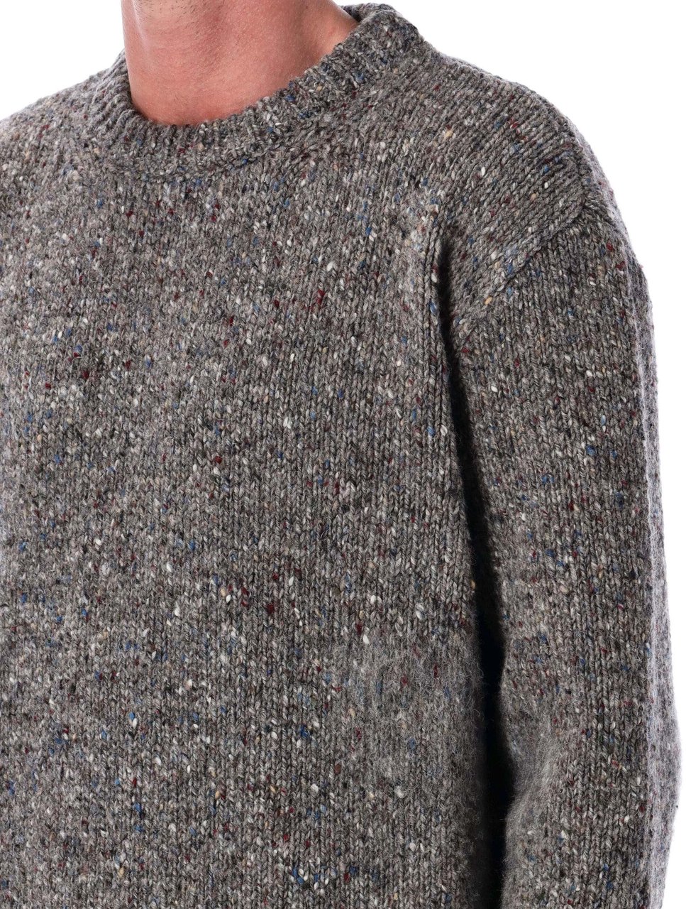 Maison Margiela Knit Wool Melange Grey Malange Grijs