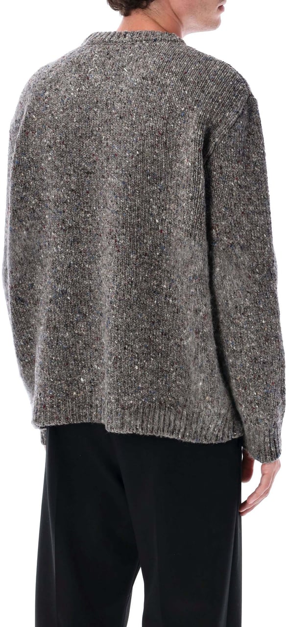 Maison Margiela Knit Wool Melange Grey Malange Grijs