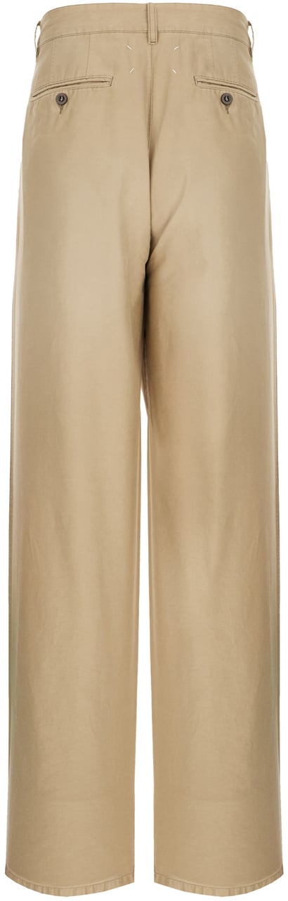 Maison Margiela Cappuccino cotton pants Bruin