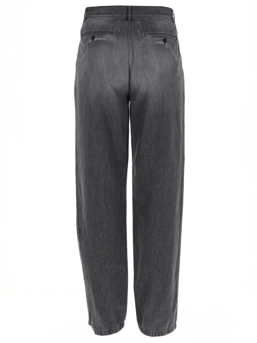 Maison Margiela Faded Black Subtle Whiskering Denim Jeans Grijs