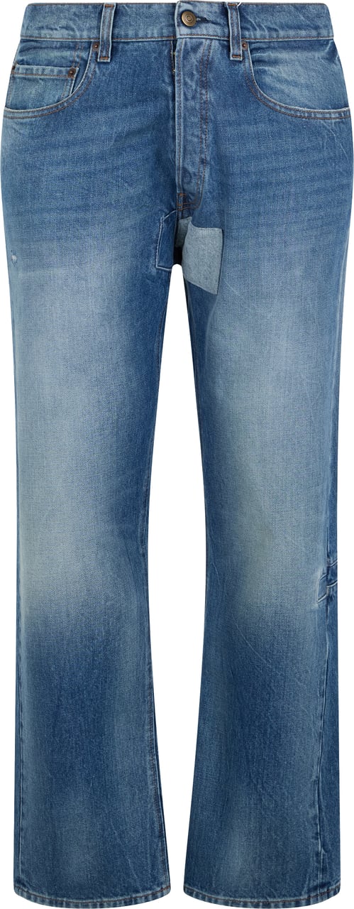 Maison Margiela Light blue denim casual pants Blauw