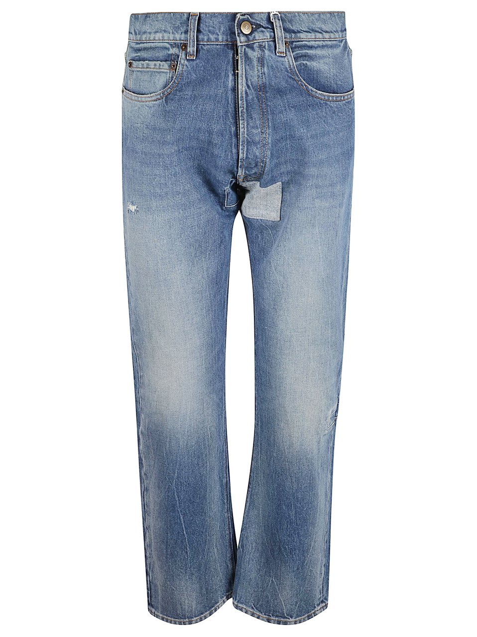 Maison Margiela Medium Blue Wash Jeans Blauw