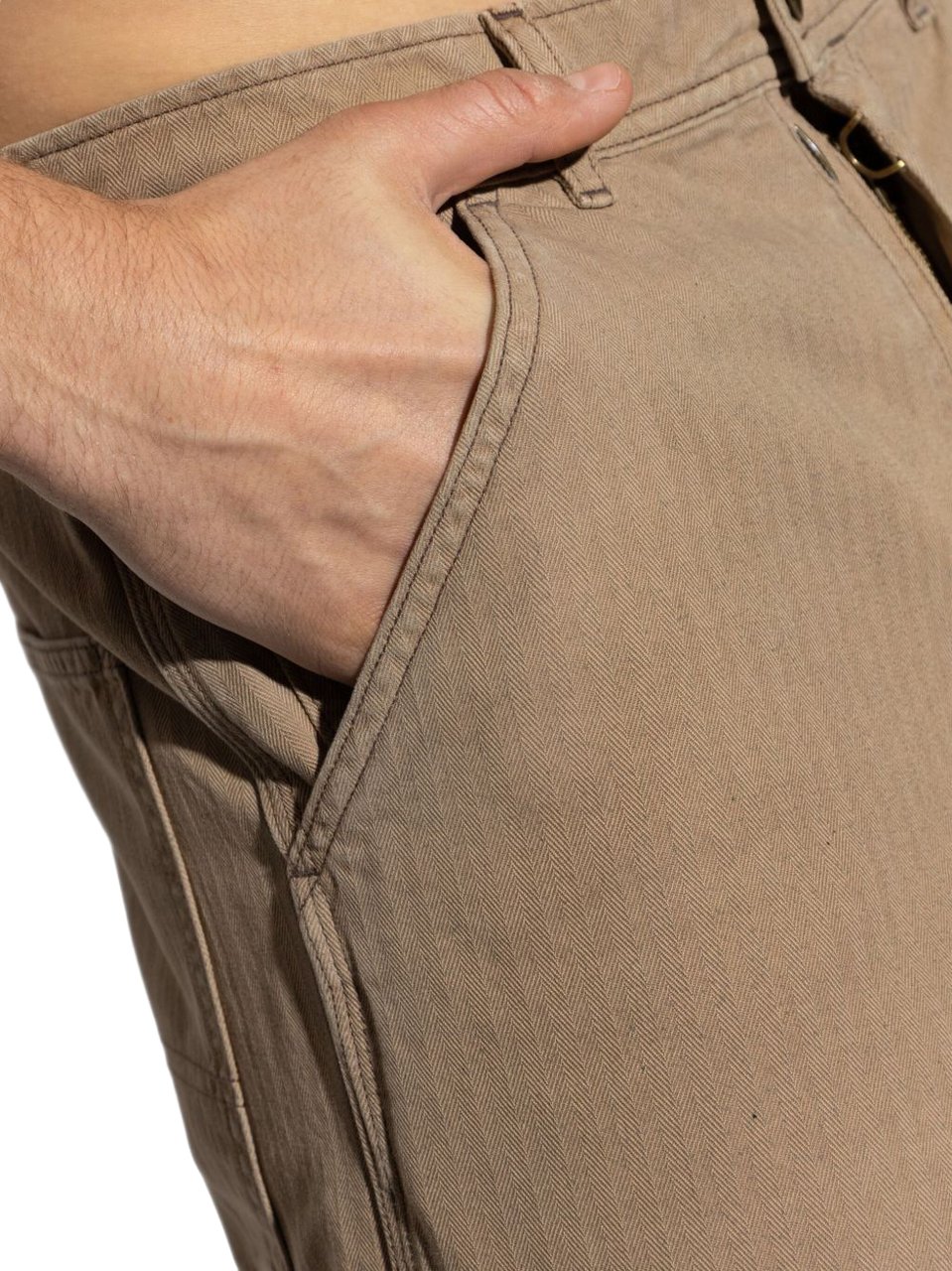 Maison Margiela Trousers Beige Beige