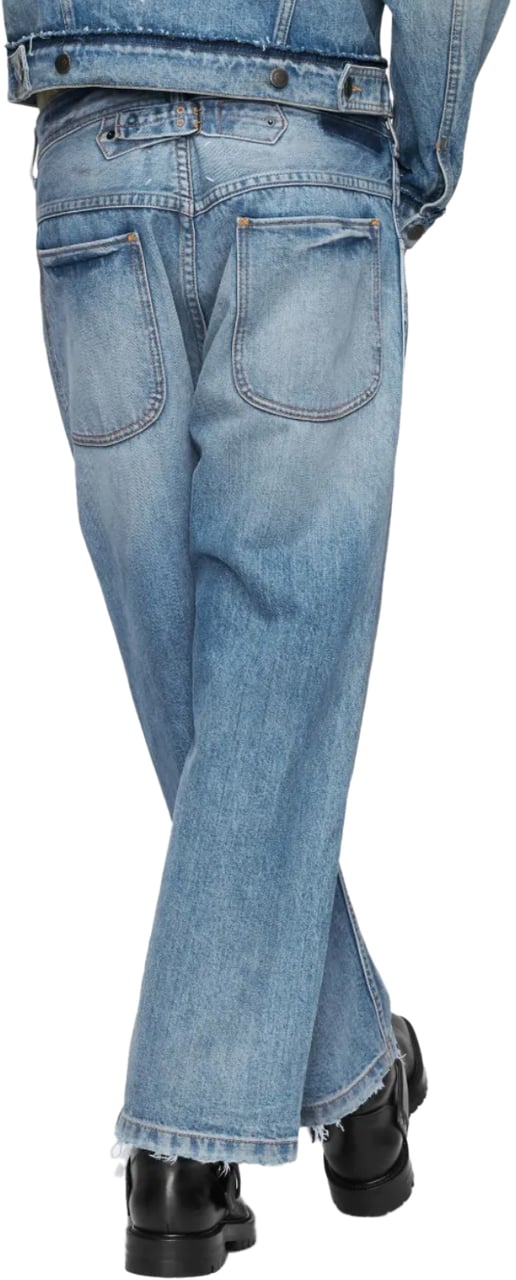 Maison Margiela Pants 5 Pockets Blue Blauw