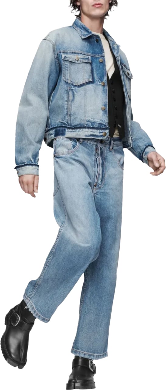 Maison Margiela Pants 5 Pockets Blue Blauw