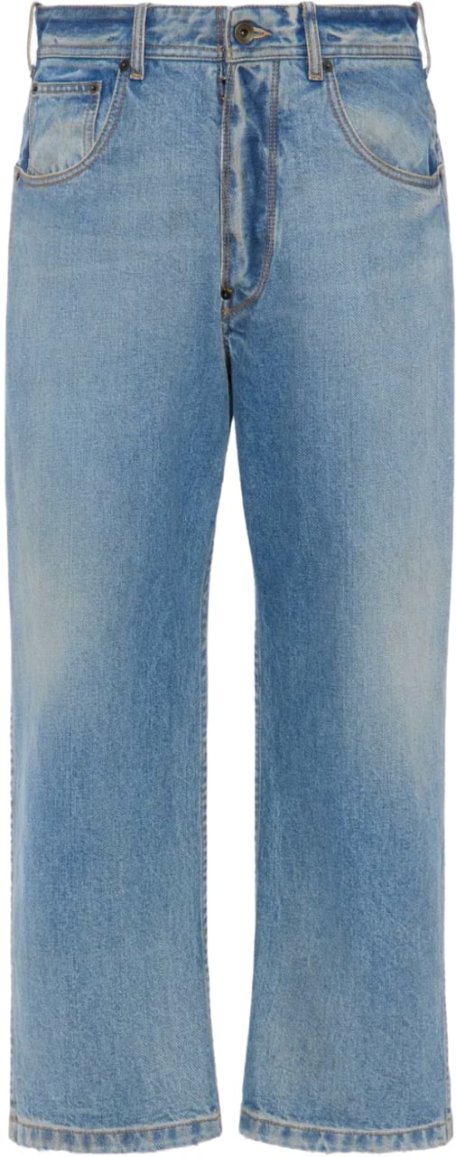 Maison Margiela Pants 5 Pockets Blue Blauw