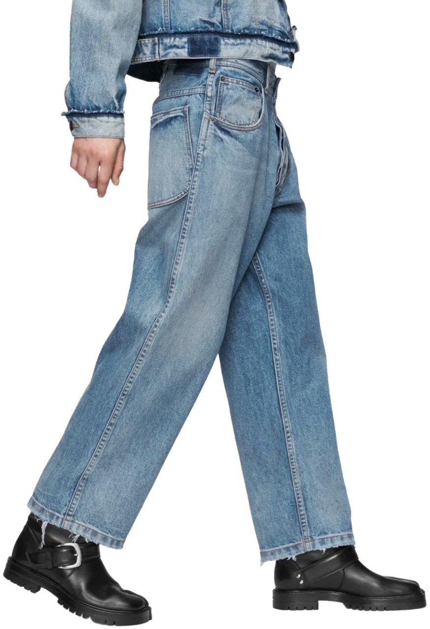 Maison Margiela Pants 5 Pockets Blue Blauw