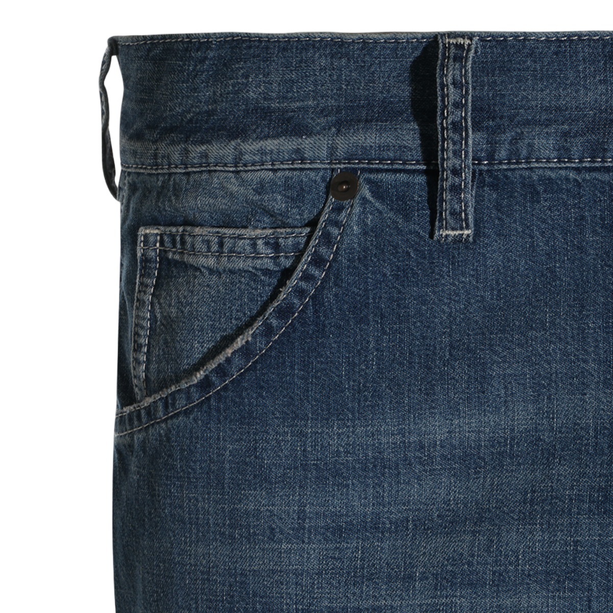 Maison Margiela Straight-Leg Denim Jeans with Vintage Wash Blauw